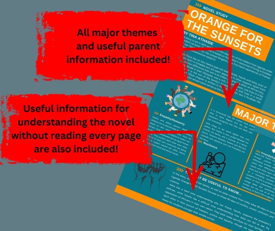 Orange For The Sunsets By Tina Athaide, Novel Study - Image 2