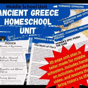 Ancient Greece Homeschool Middle School Unit Plan