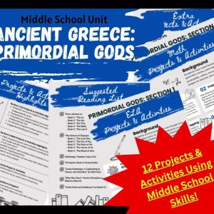 Ancient Greece: Primordial Gods Middle School Curriculum