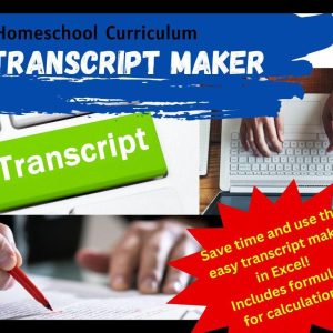 Transcript Creator, homeschool, high school